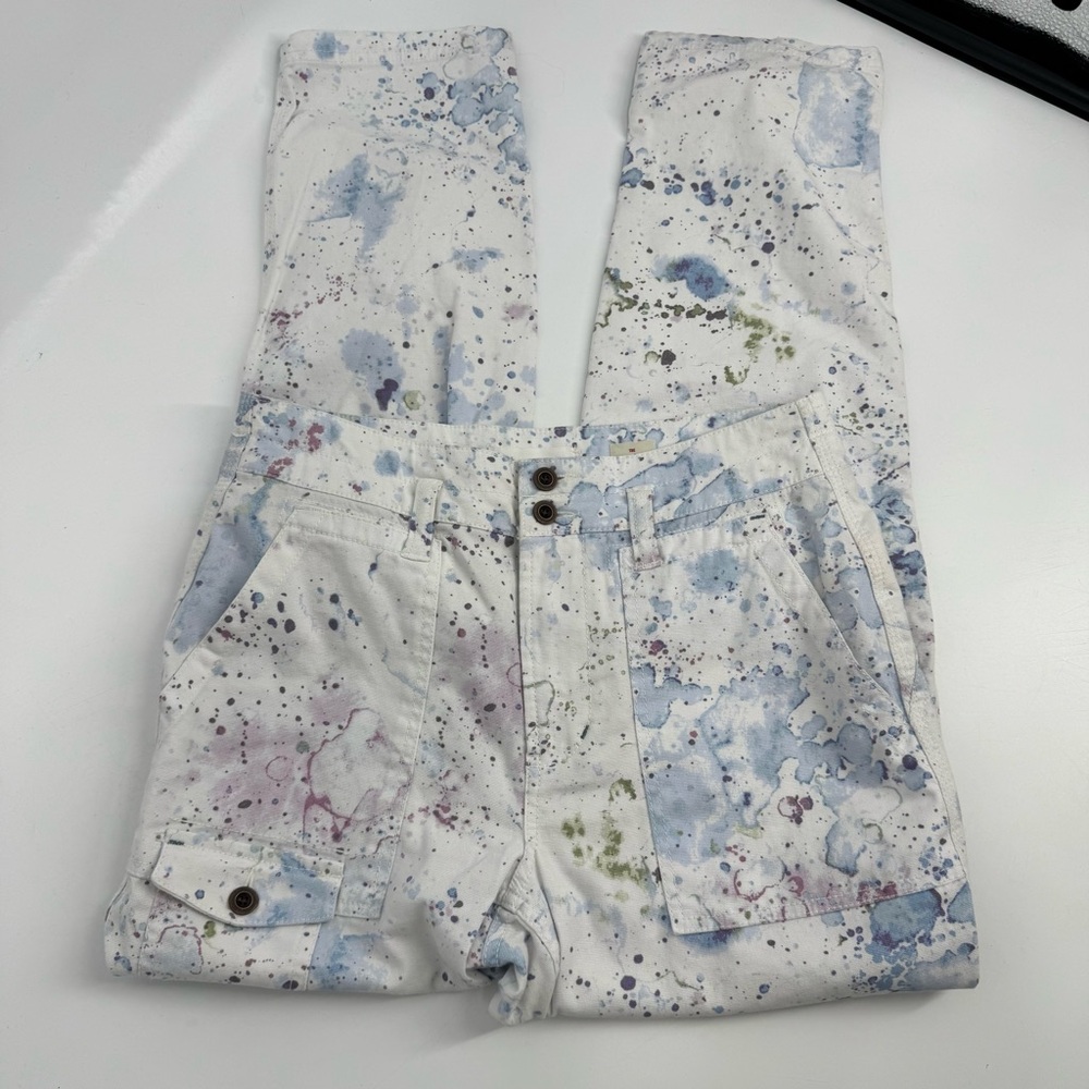 Anthropologie The Wanderer Paint Splatter Cargo Pants - Picture 2 of 13